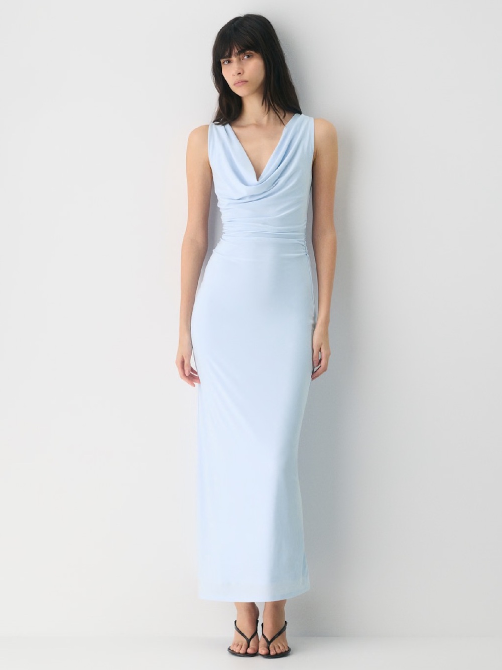NWT Aritzia Babaton Ten Smooth Matter™ Tango Dress, Ice Blue, Small